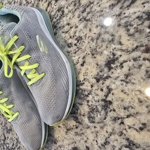Skechers Gray and Green Athletic Shoes